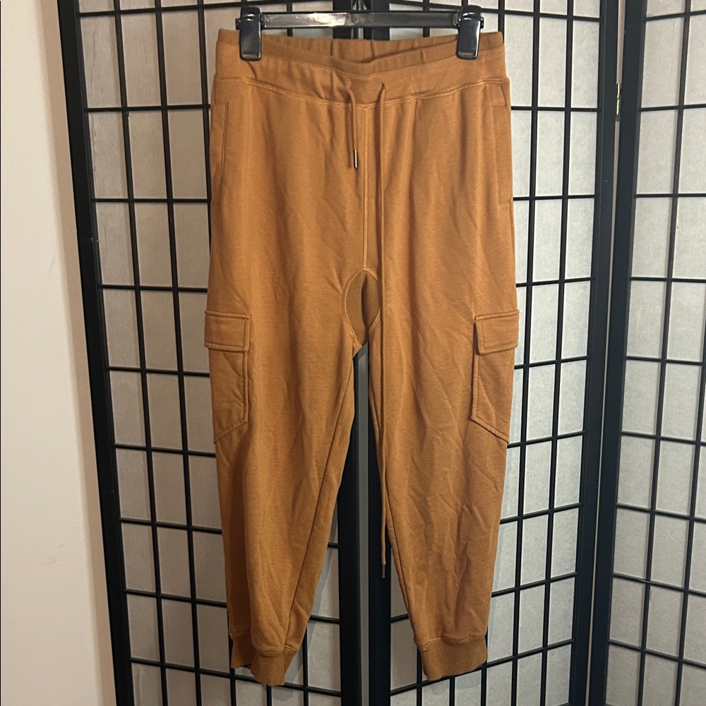 Tan Cargo Jogger Pants